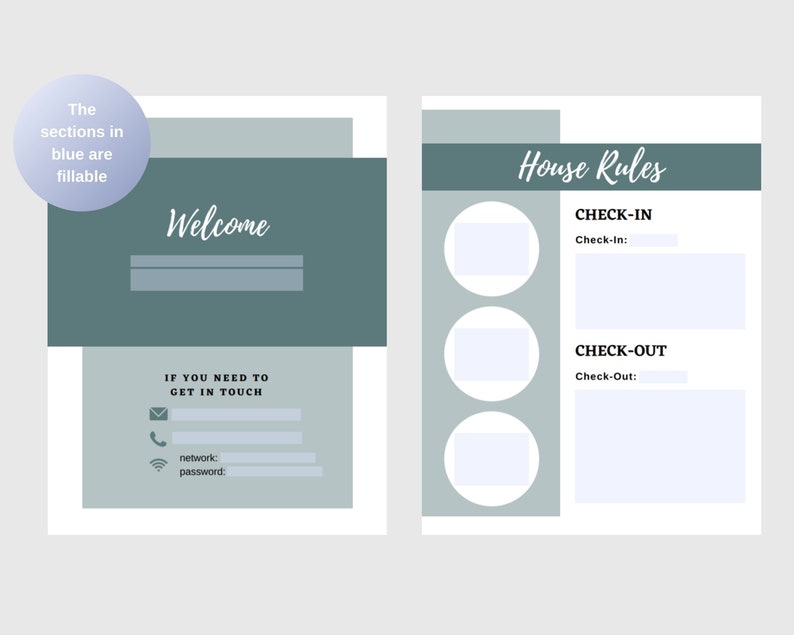 Airbnb Book Airbnb House Rules Checkout Checklist Etsy