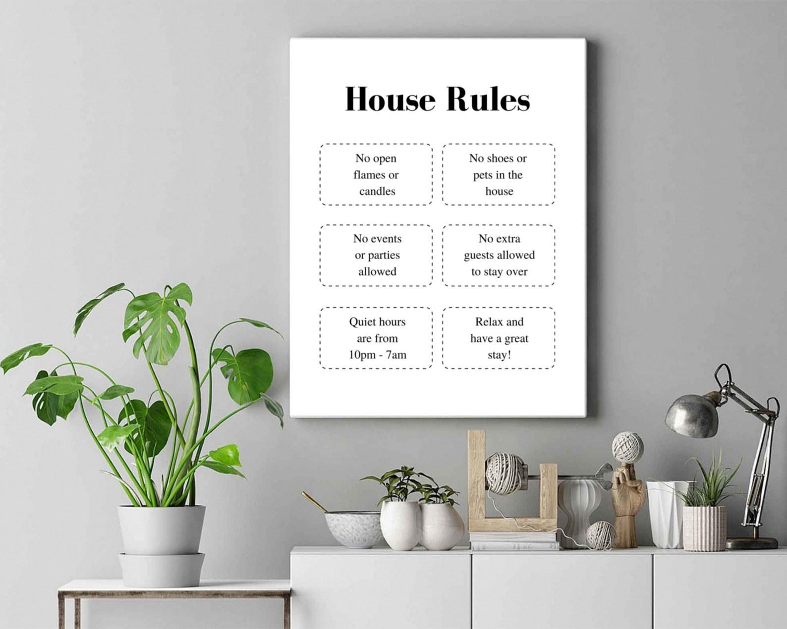 Rules in house. House rules. House rules. Rules in house. House and ruler.