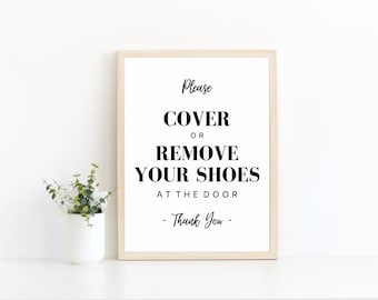 Por favor, retire el letrero de zapatos, letrero de puertas abiertas, letrero de bienes raíces, PDF imprimible de bienes raíces, letrero de bienvenida de puertas abiertas, marketing inmobiliario, PDF