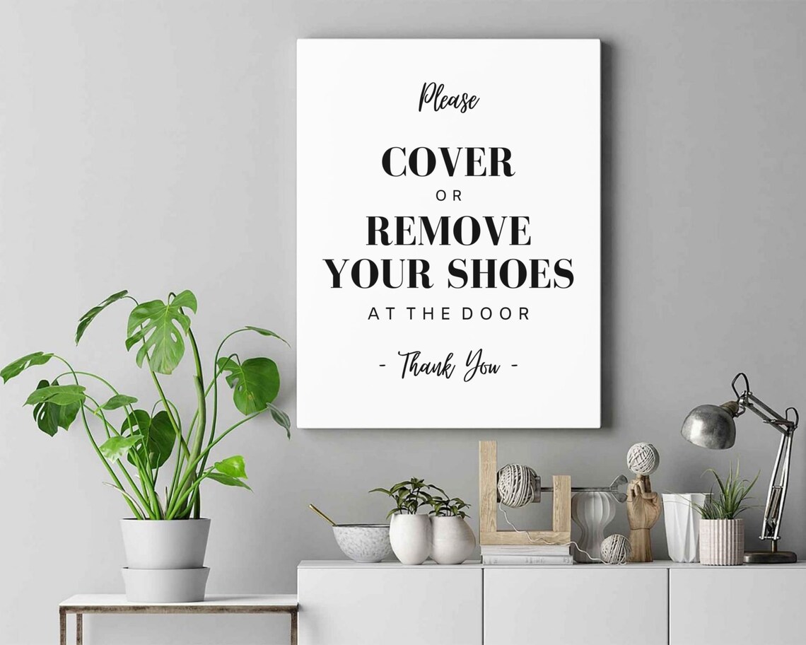 Please Remove Shoes Sign, Open House Sign, Real Estate Sign, Real ...