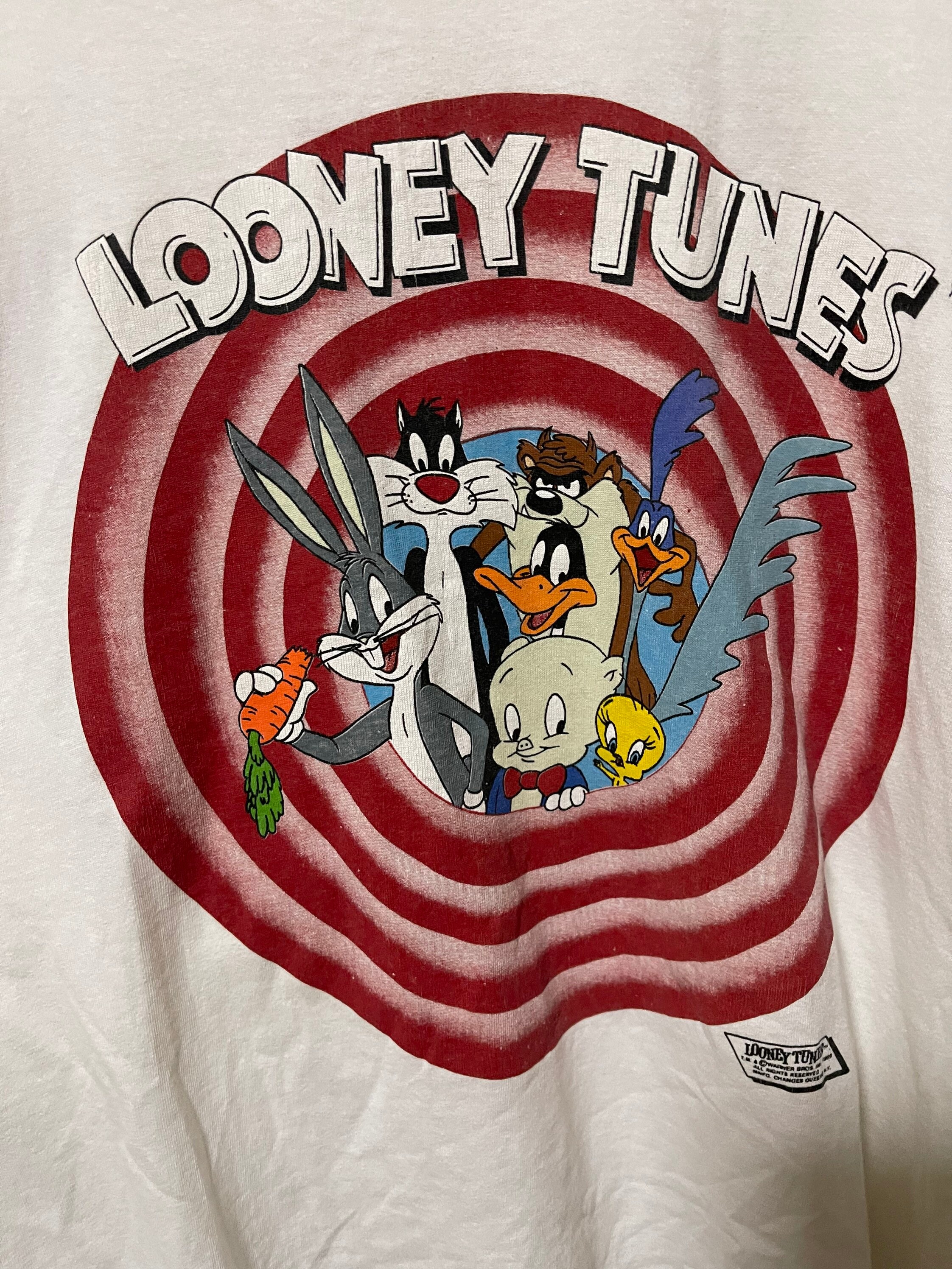 Vintage Looney Tunes Gang Warner Bros 1989 White T-shirt | Etsy