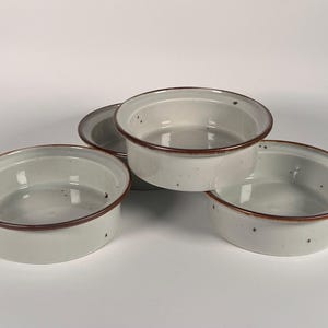 Vintage DANSK BROWN MIST Side Bowls - Salad - Soup - Vegetable - Set of Four - Denmark - Danish Tableware - Modern - Excellent Condition!