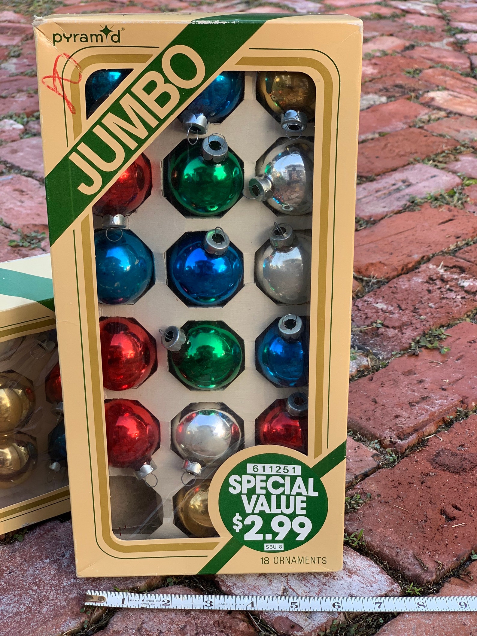 Vintage Pyramid Multi Color Jumbo Christmas Ornaments. Etsy