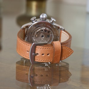 Leather Watch Strap in Natural Color Custom Watch Strap Italian Leather Watch Band 18MM 20MM 21MM 22MM 24MM