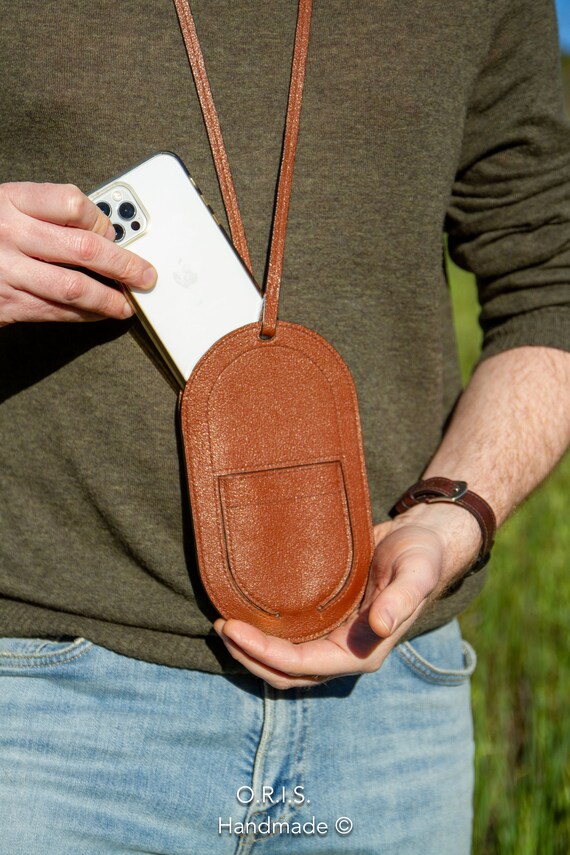 Luxury Leather Phone Purse Cross Body Phone Purse Phone Crossbody Bag Leather Phone Pouch Crossbody Phone Purse Leather Cell Phone Bag