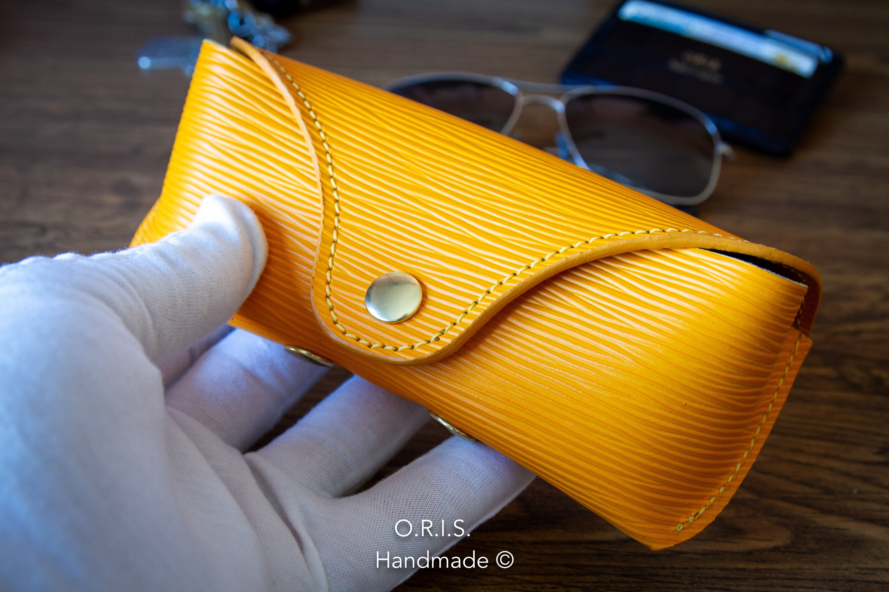 Eyeglasses Case in Luxury EPI Leather Free Personalization 