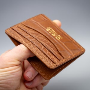 Cartera para tarjetas de primera calidad, cartera para tarjetas de crédito, cartera compacta, tarjetero, tarjetero, cartera de cuero personalizada, regalo personalizado para hombres