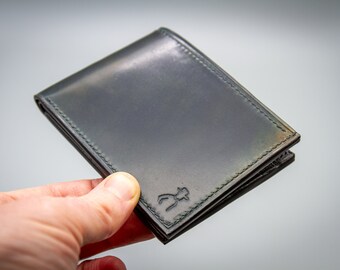 Cartera de piel Horween Shell Cordovan: Billetera personalizada para hombre