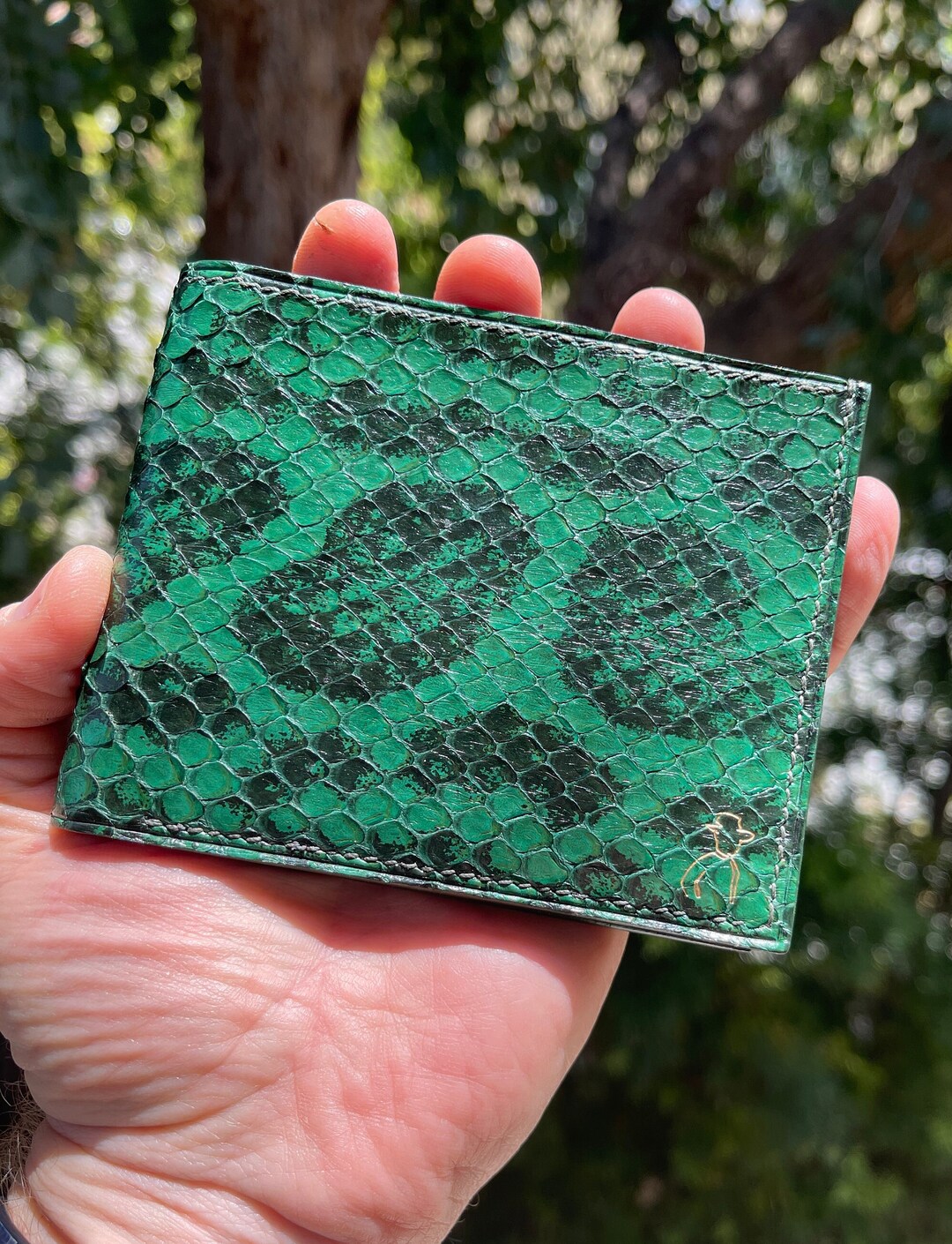 Anaconda Snake Leather Wallet, Snake Skin Wallet, Custom Wallet for Men ...