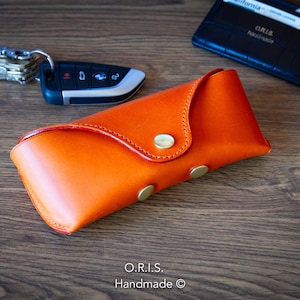 Eyeglass Case in Luxury Italian Leather, Free Personalization, Glasses Case Leather, Sunglasses Case Leather, Gift for Her, Girlfriend, Mom