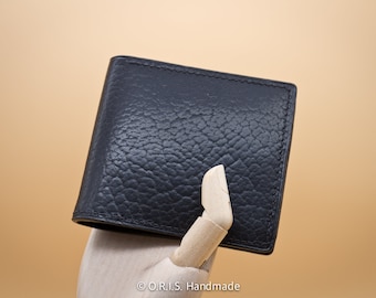 Handmade Bison Leather Wallet: Slim Bifold, Personalized Option