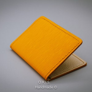 Cartera de bolsillo frontal, cartera delgada de cuero, soporte de tarjeta de crédito, billetera delgada de cuero EPI Mujeres, Hombres, Unisex