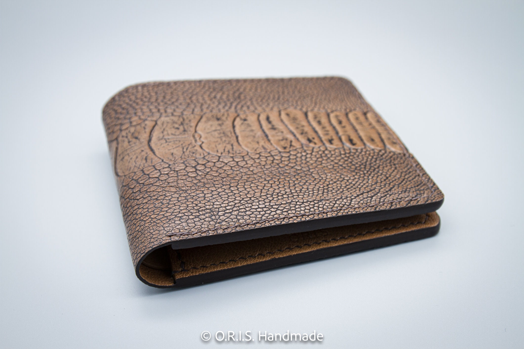 Orix Bifold Ostrich Leather Wallet