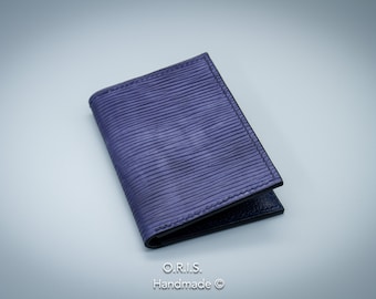 Cartera minimalista, cartera de bolsillo frontal, cartera de cuero delgada, titular de tarjeta de crédito, billetera delgada para mujeres, hombres