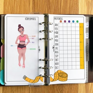 Calender inlay my weight loss tracker version Pia