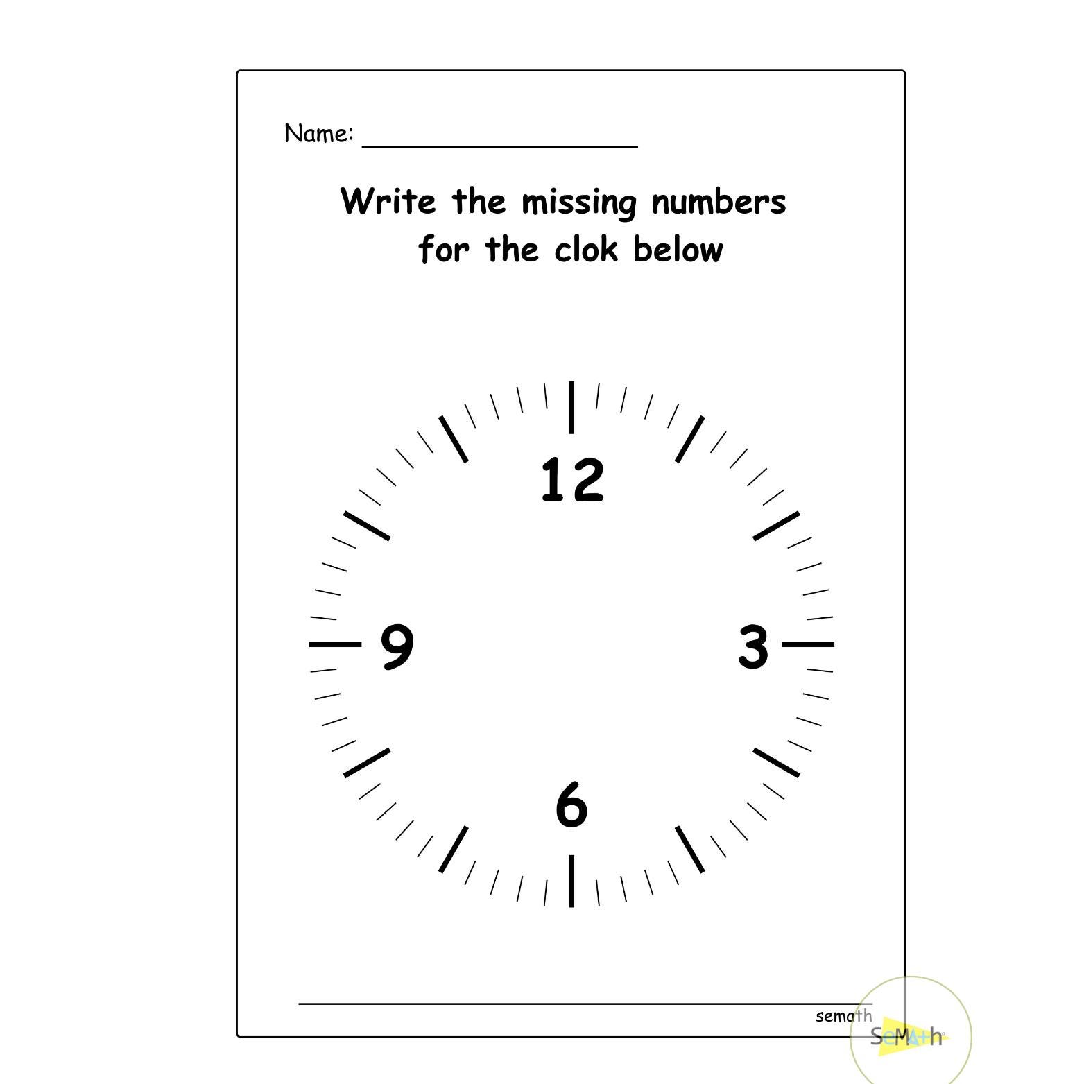30 Page Telling Time Worksheets, Reading Time, Telling Time Practice ...