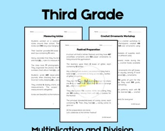 Winter Math Word Problems | 2nd-3rd Grade Worksheet (Printable)
