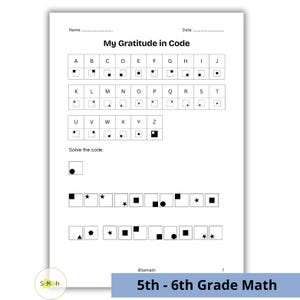 Gratitude Code Worksheet | Secret Code Activity for Kids, Classroom Printable, Thanksgiving
gratitude challenge, gratitude list, sunday school game, printable game, family game, holiday game, icebreaker game, party games, office games, therapy tools, geometry worksheets, shape worksheets, maths worksheets, area and perimeter, printable math, 4th grade math, 5th grade math, homeschool print, classroom activity, math activities, geometry for kids, perimeter worksheet, area worksheet