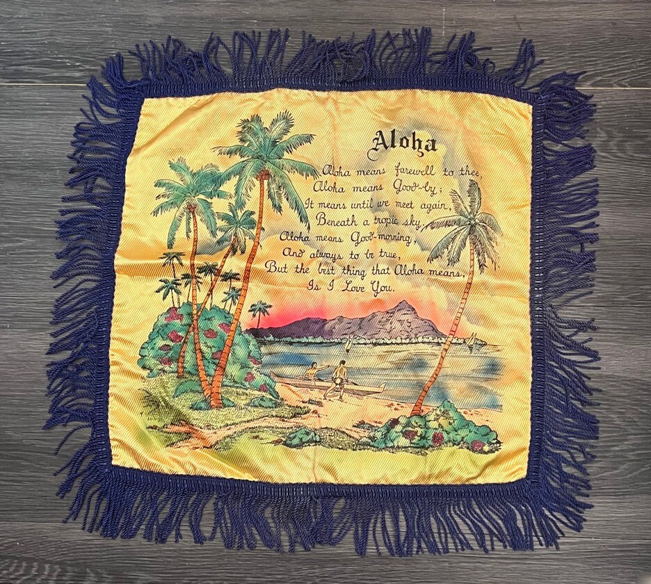 Vintage Souvenir Pillowcase - Etsy