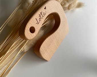 Montessori Messer für Kleinkinder, Kindermesser Holz, Holzmesser für Kinder, Nikolausta,  personalisiertes Geschenk 1. Geburtstag