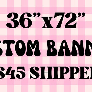 CUSTOM HANDPAINTED BANNER
