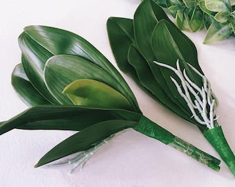 Simulation Artificial Orchids leaves real touch