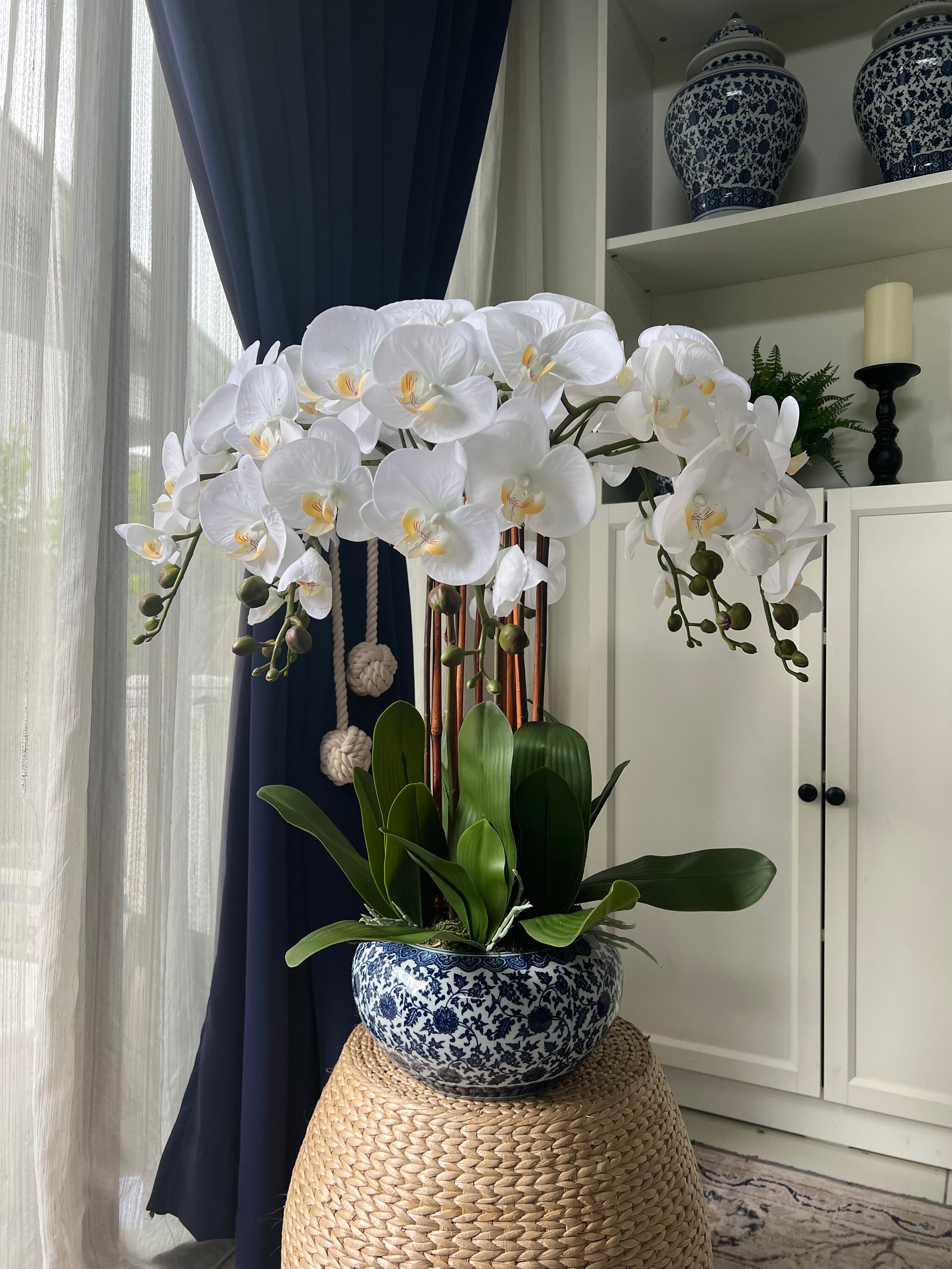 Single stalk Artificial Orchids real touch