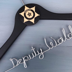 Police Academy Graduation Gifts, Personalized  Deputy Gifts, Cop Gifts, Gift for Law Enforcement, Deputy Hanger, Law School Grad Gift