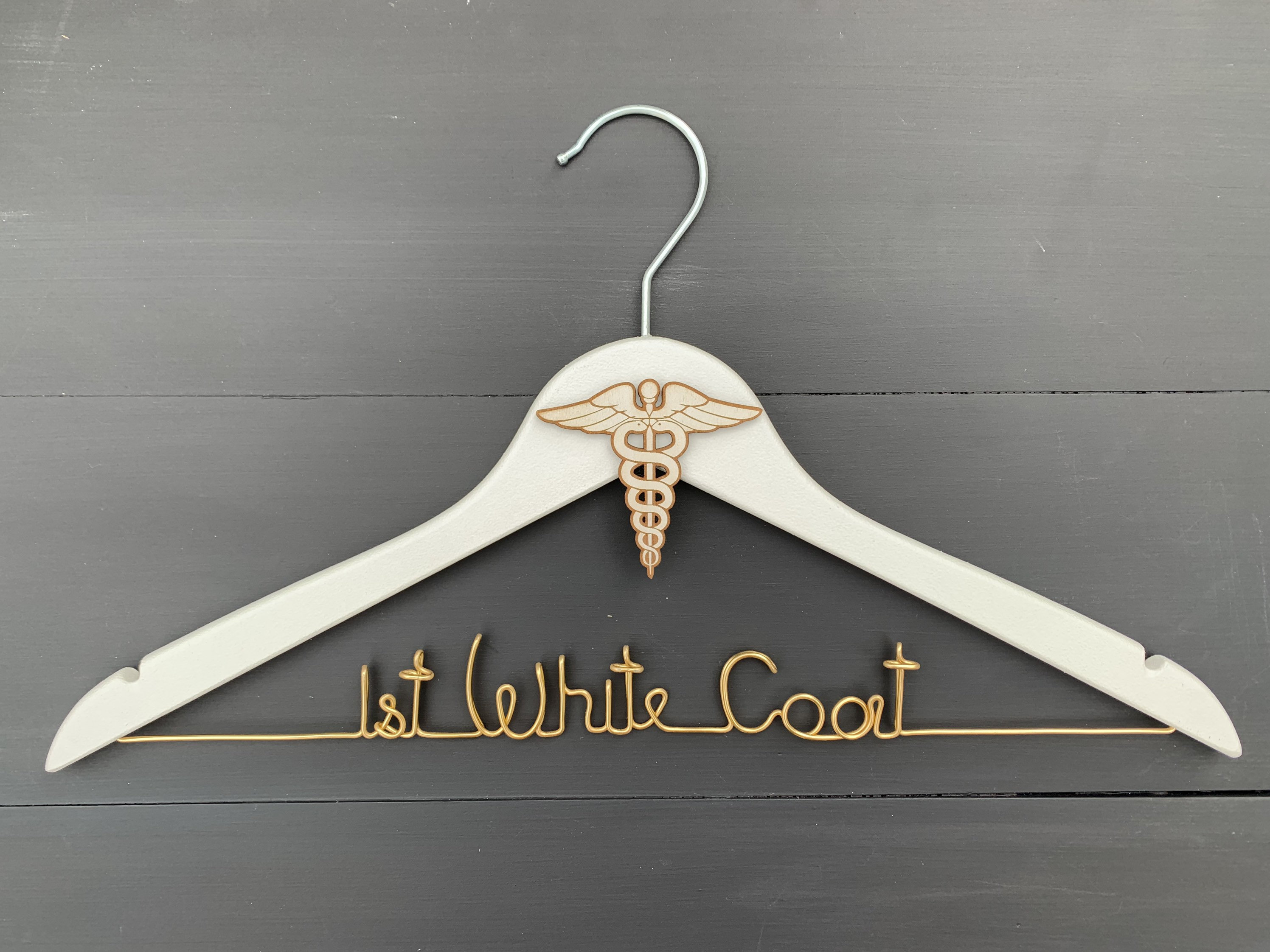 White Coat Hanger Medical Student Gift Gift for New Doctor Etsy