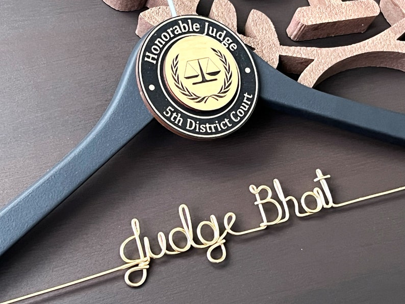 Judge Robe Display Case Personalized Judge Robe Hanger: Investiture Ceremony Gift - Etsy