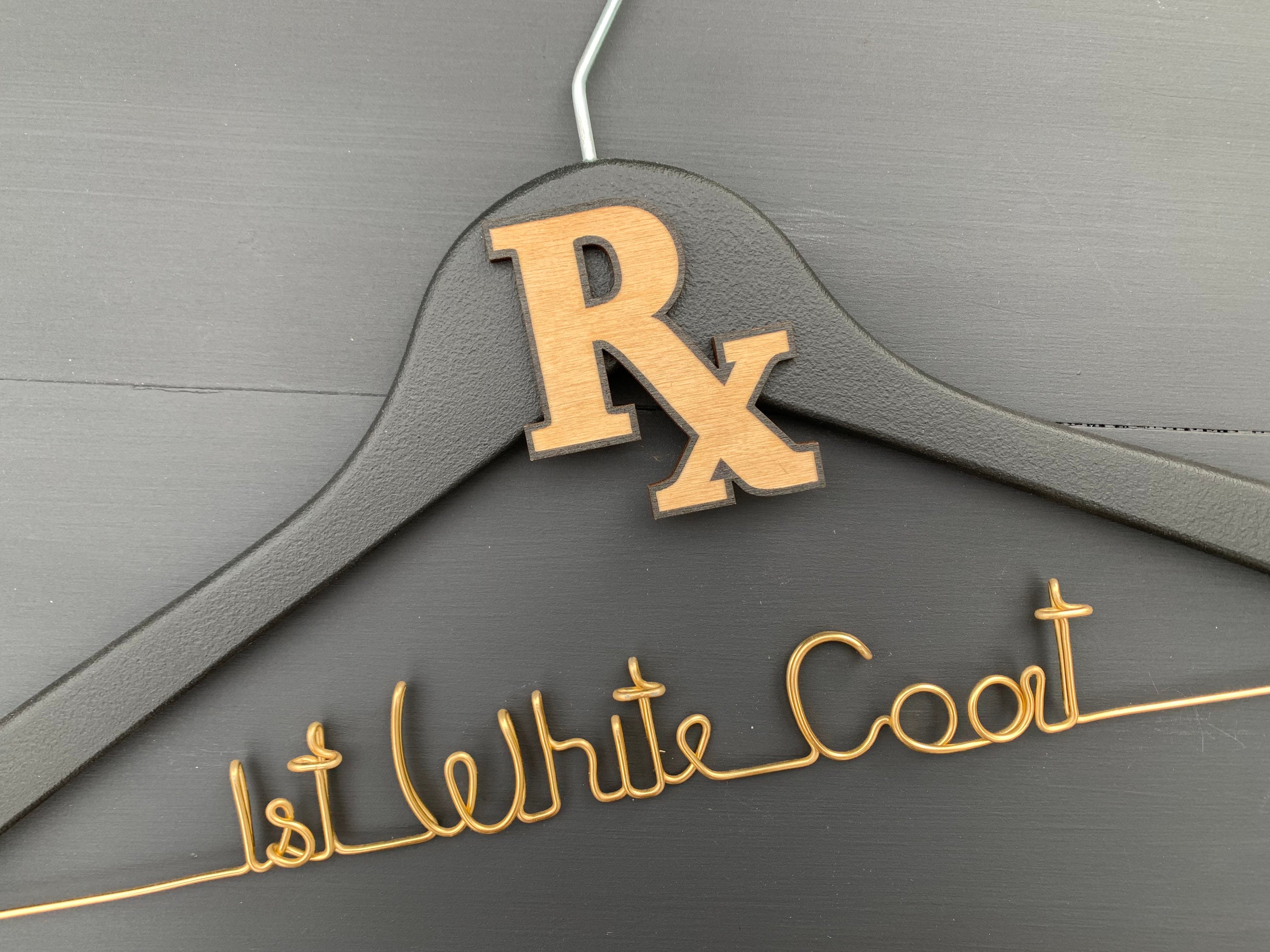 White Coat Hanger Medical Student Gift Gift for New Doctor Etsy