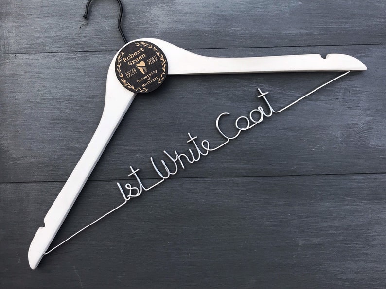 1st White Coat Hanger Dental School White Coat Ceremony Gift Etsy