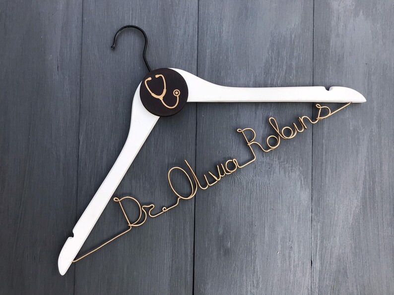Doctor Coat Hanger Caduceus Decal Hanger Medical Gifts for Etsy