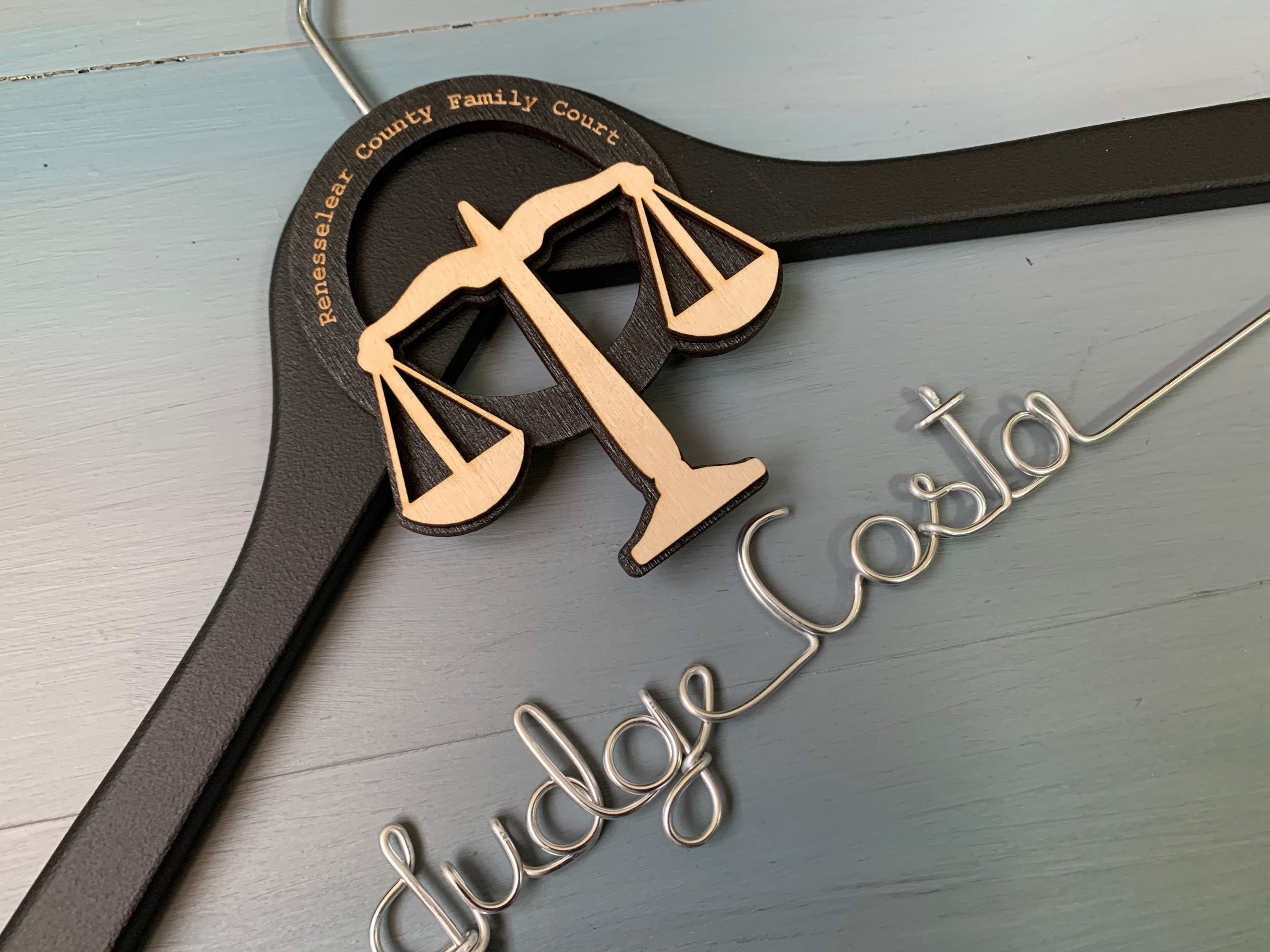 Personalized Hanger for Judge Gift for Judge Custom Hanger | Etsy