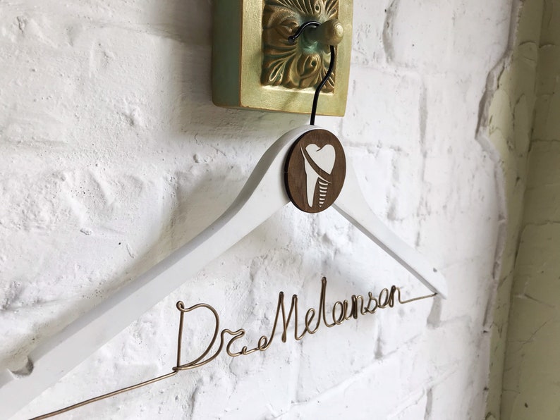 Doctor Coat Hanger Gift for Dentist Gift for Dental Student Etsy