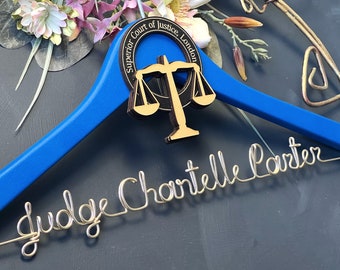 Personalized Gift for Judge, Professional Gift Ideas for Judge, Investiture Ceremony Gift, Retirement Gift, Personalized Robe Hanger