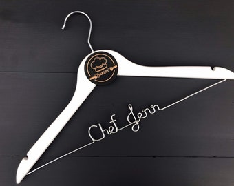 Chef Gift, Culinary Gifts, Personalized Chef Coat Hanger, Culinary Graduation Gift, Unique Gift for Chef, Foodie Gift, Cooking Gifts