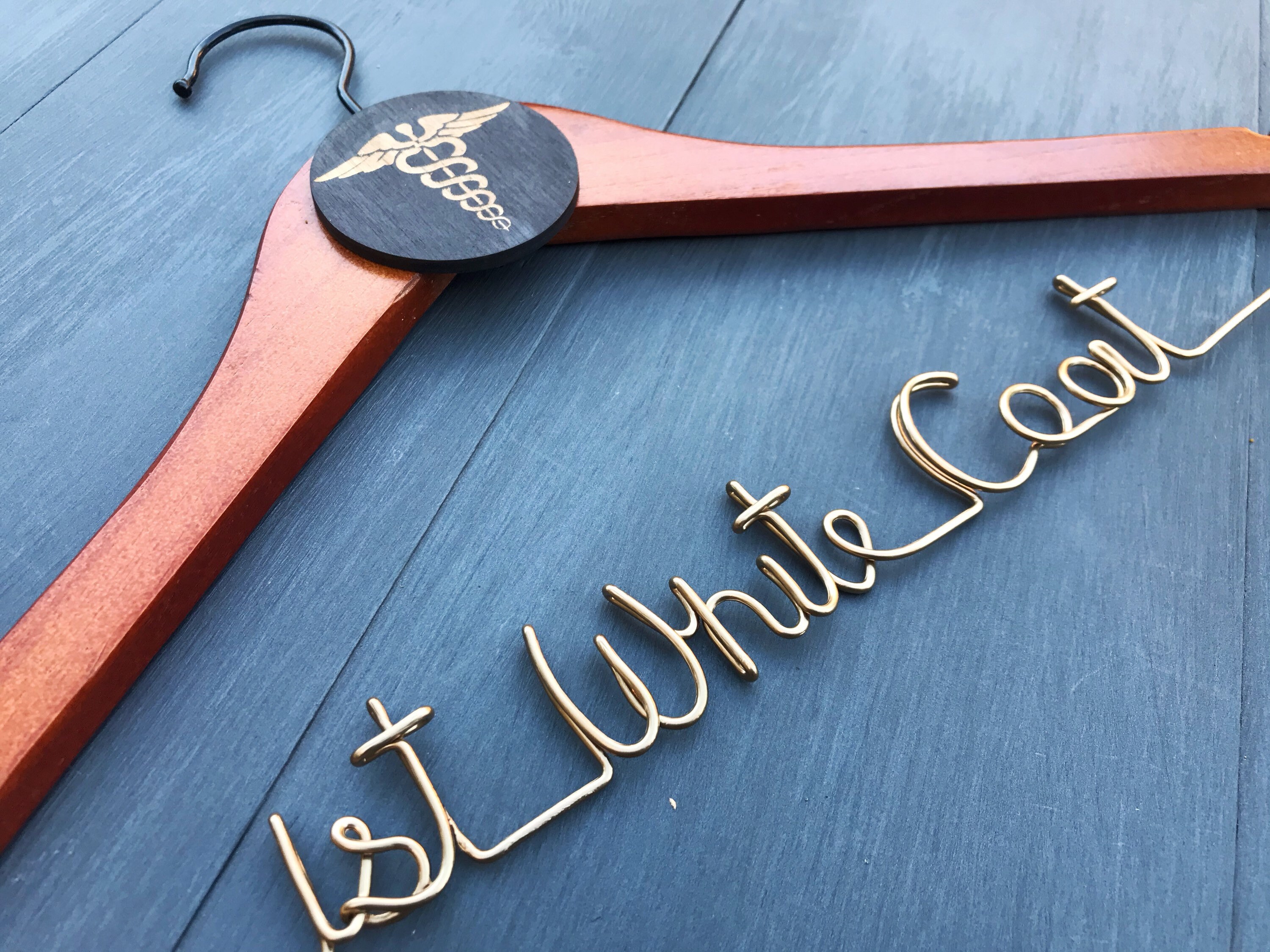 White Coat Hanger Medical Student Gift Gift for New Doctor Etsy