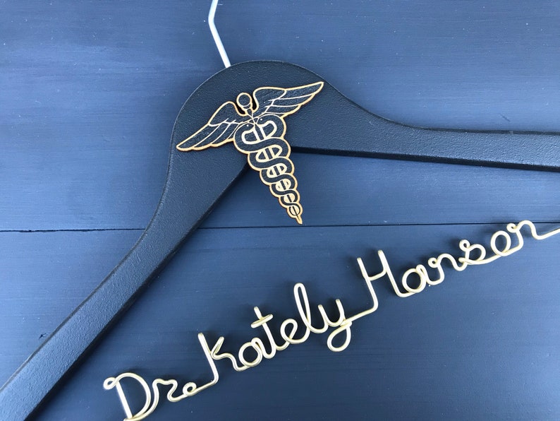 Doctor Coat Hanger Caduceus Decal Hanger Medical Gifts for Etsy