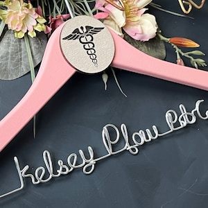 Gifts for PA, White Coat Hanger, PA-C Gift, New Doctor Gift, Personalized Gifts for Pa, Physician Assistant Graduation Gift, PA Student Gift