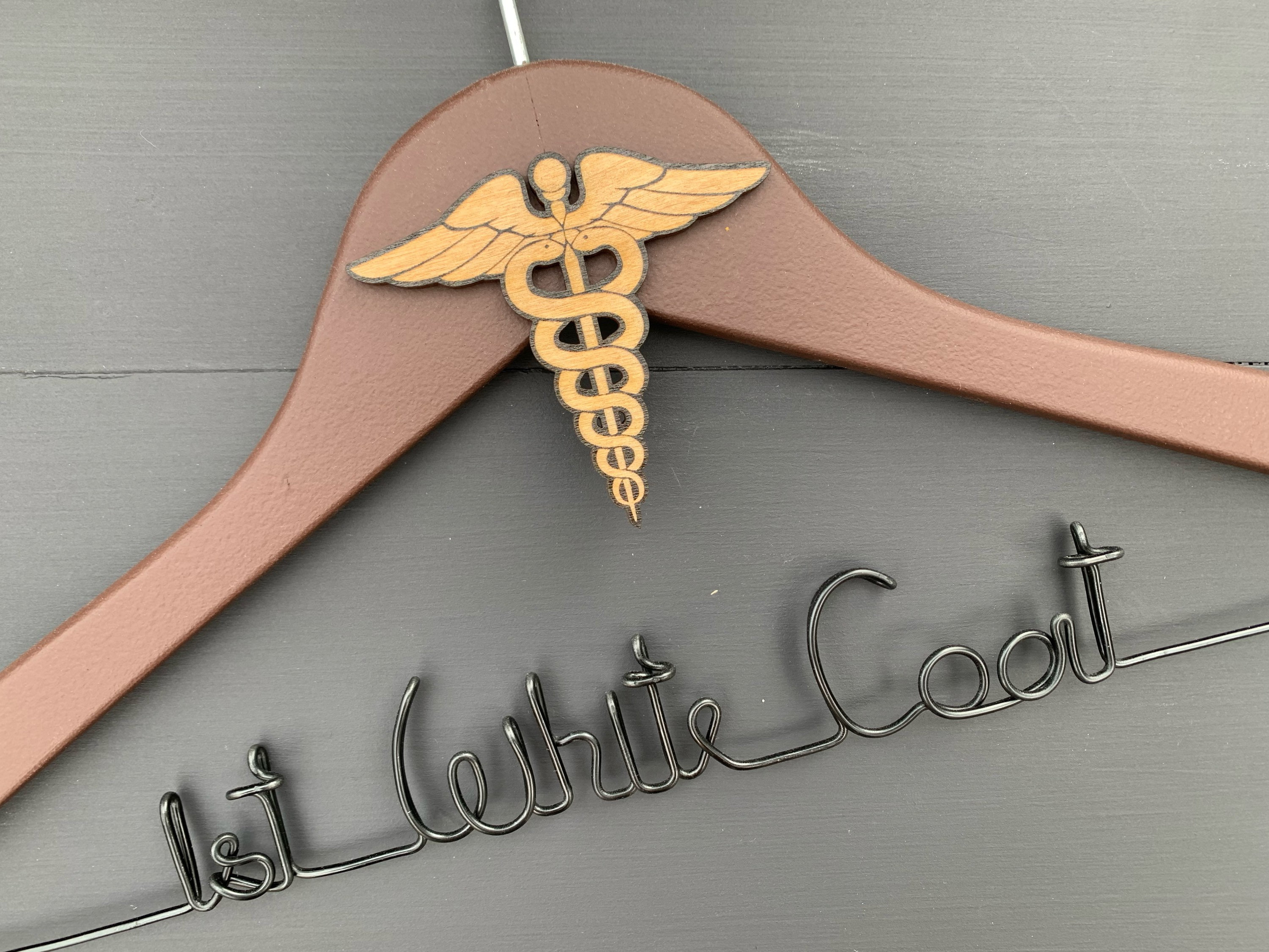 White Coat Hanger Medical Student Gift Gift for New Doctor Etsy