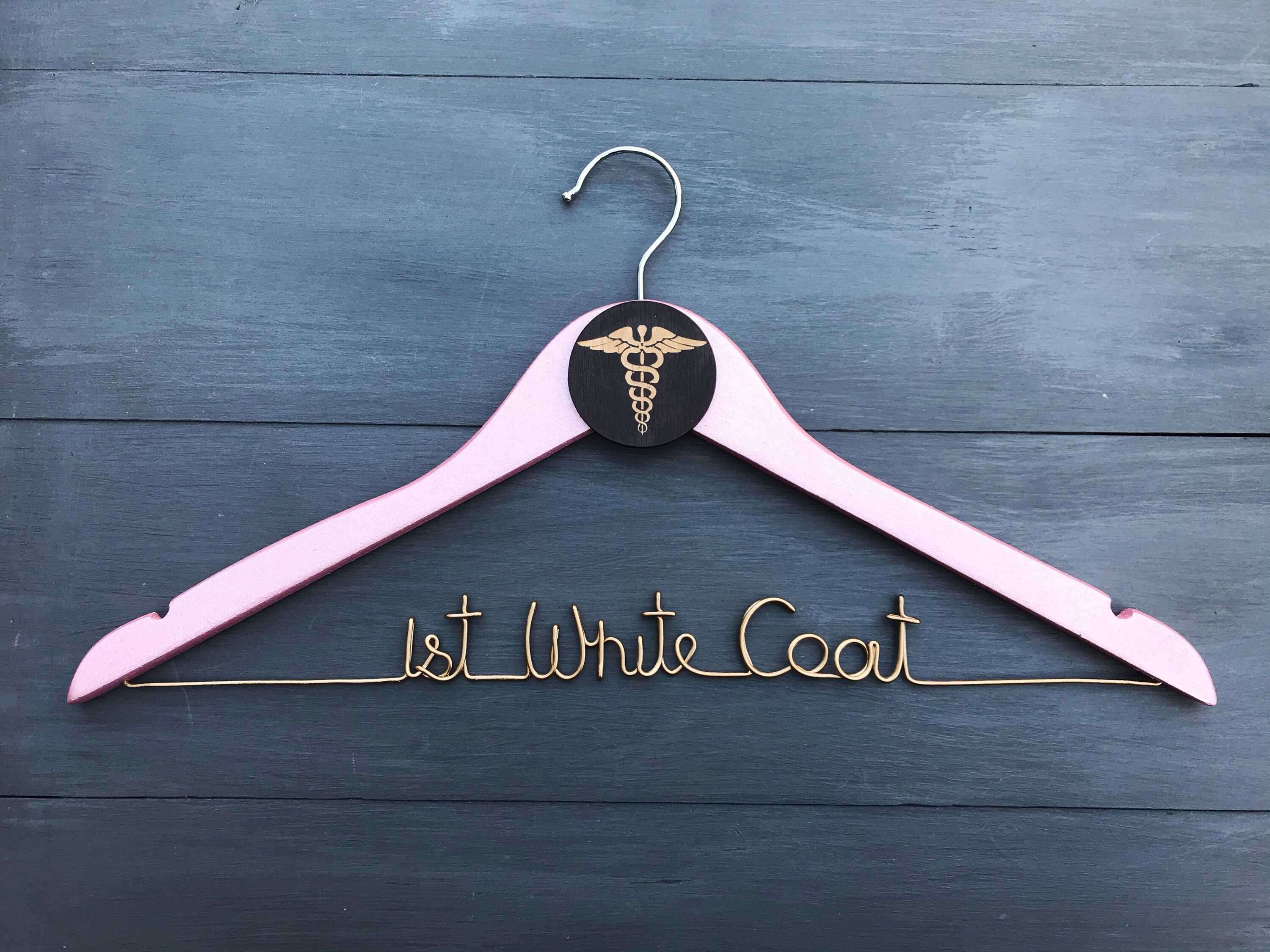 White Coat Hanger Medical Student Gift Gift for New Doctor Etsy