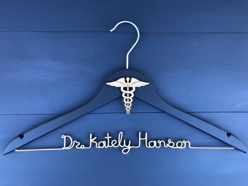 Doctor Coat Hanger Caduceus Decal Hanger Medical Gifts for Etsy
