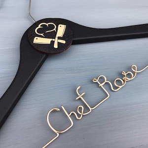 Chef Gift, Culinary Gifts, Personalized Chef Coat Hanger, Culinary Graduation Gift, Unique Gift for Chef, Foodie Gift, Cooking Gifts