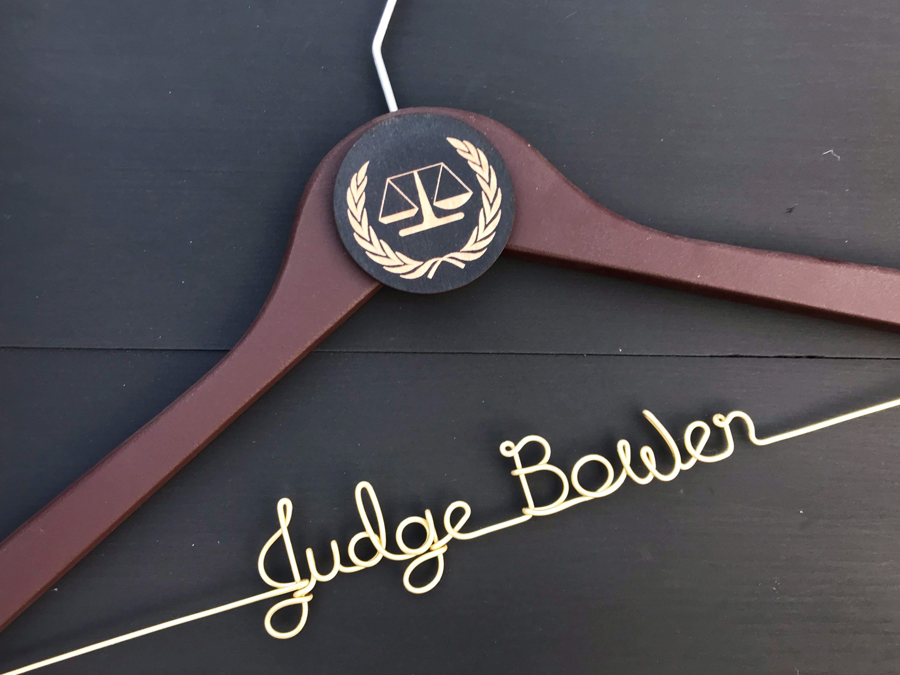 Personalized Hanger for Judge Gift for Judge Custom Hanger Etsy UK