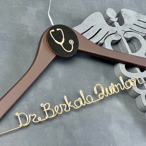1st White Coat Hanger, Medical Student Ceremony, New Doctor Gift, Personalized Doctor Hanger, First White Coat Gift, White Coat Hanger, Gift