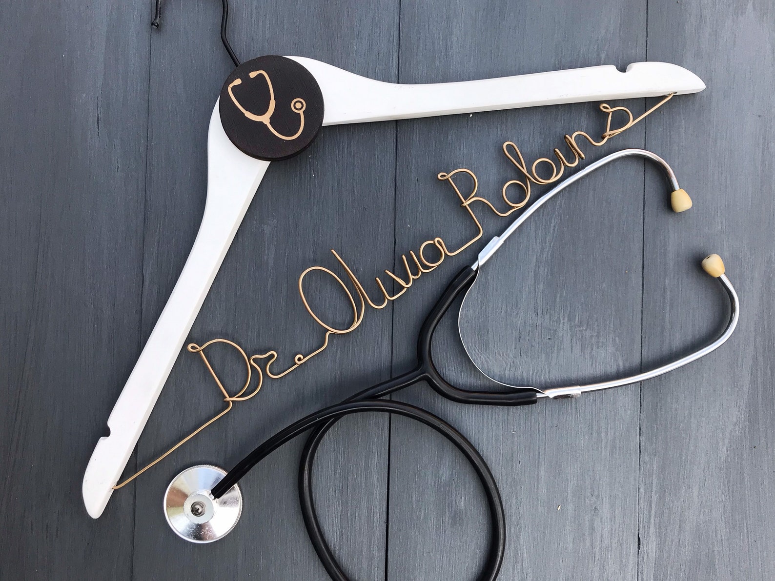White Coat Hanger Medical Student Gift Gift for New Doctor Etsy