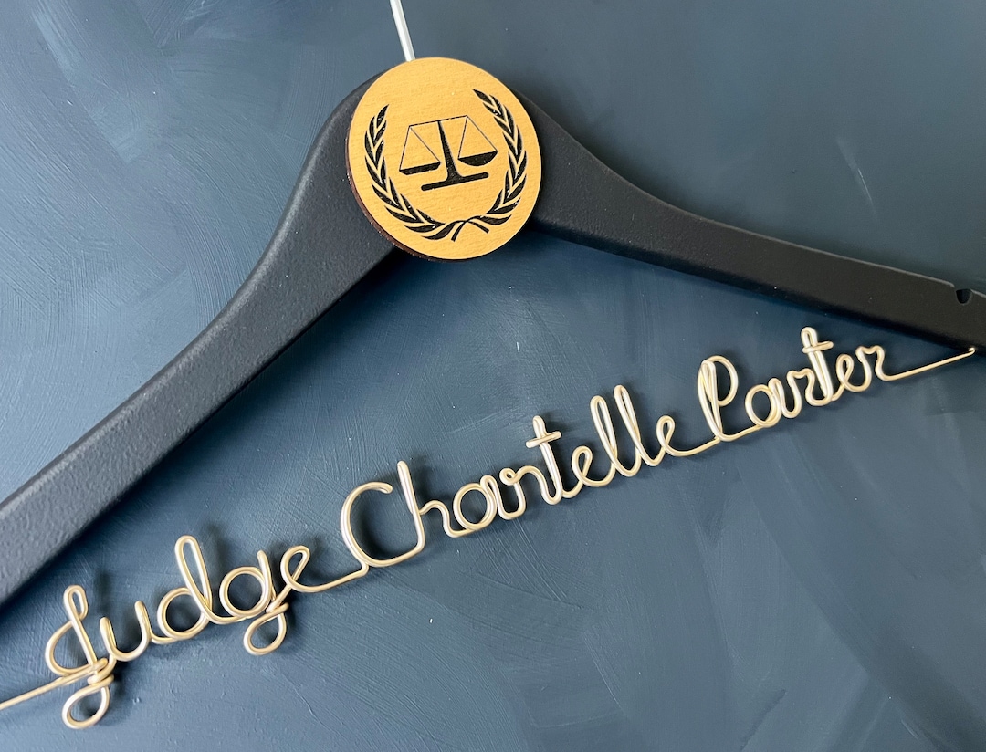 Judge Wrapper Personalized Judge Hanger: Graduation, Retirement Gift - Etsy