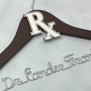 Pharmacist Gift, Pharmacy Graduation Gift, Pharmacy Student, White Coat Ceremony Gifts, Lab Coat Hanger, Doctor Gift, Personalized Hanger