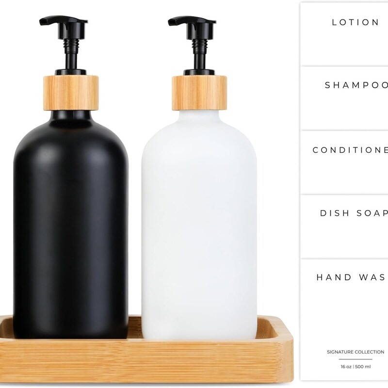 Kitchen Soap Dispenser Set With Tray - Etsy